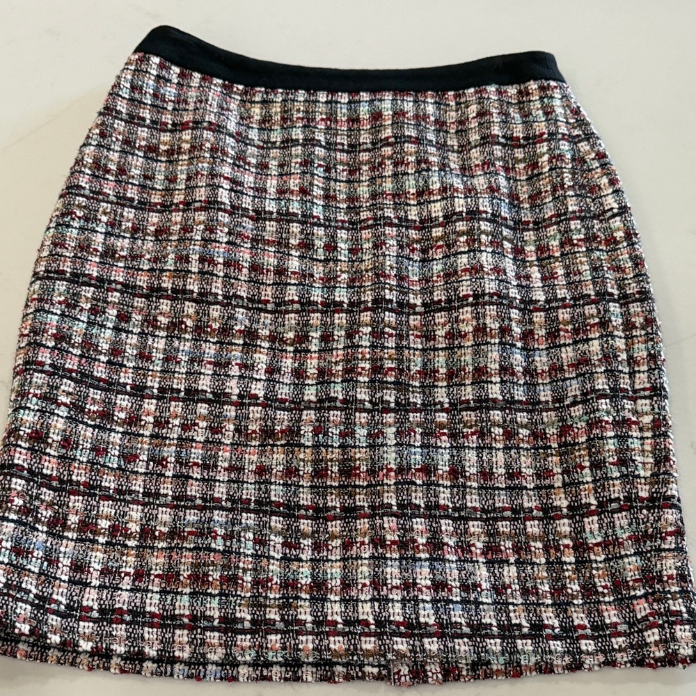 Chic Multicolor Tweed Skirt